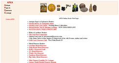 Desktop Screenshot of apex-ephemera.com